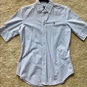 Ralph Lauren Classic Striped Short-Sleeve Shirt